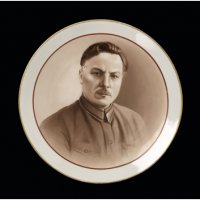 Decorative Plate with a Portrait of Kliment Voroshilov