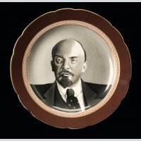 Decorative Plate with a Portrait of Vladimir Lenin