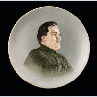 Decorative Plate with a Portrait of Sergei Kirov