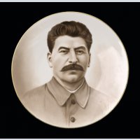 Decorative Plate with a Portrait of Joseph Stalin