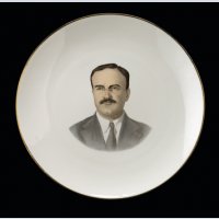Decorative Plate with a Portrait of Viacheslav Molotov