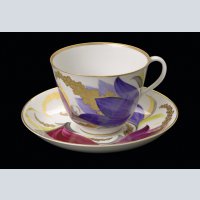 Decorative Anemones Cup and Saucer