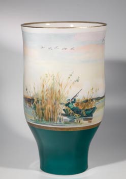 Vase “Duck Hunt” (from gifts to L.I. Brezhnev)
