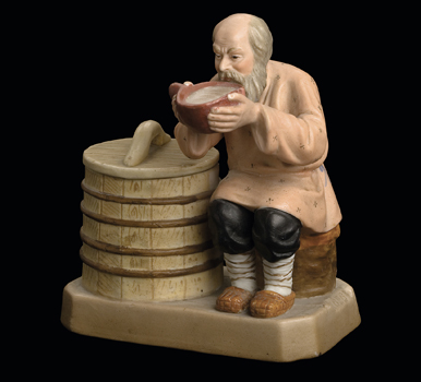 Крестьянин, пьющий из ковша