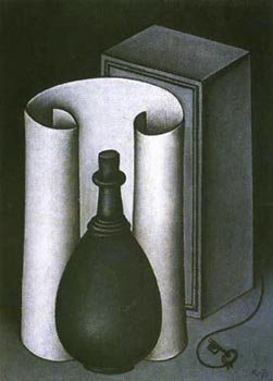 Still Life with Roll of Paper and Vase