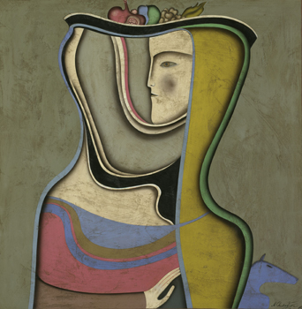 The portrait with fruit