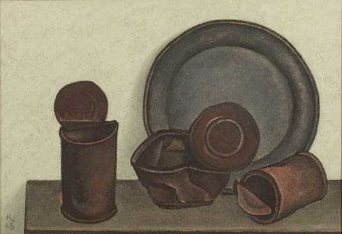 Still Life with tin cans